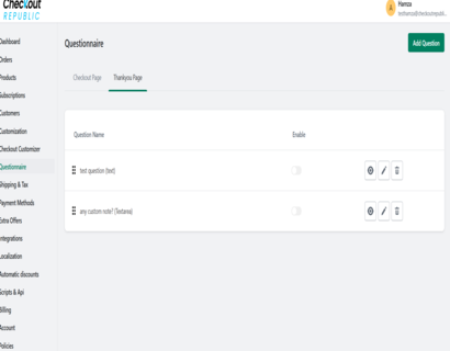 Questionnaire Management