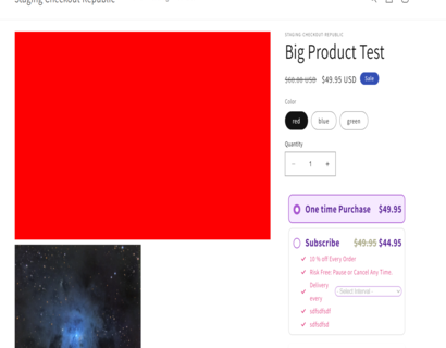 Subscribe the product