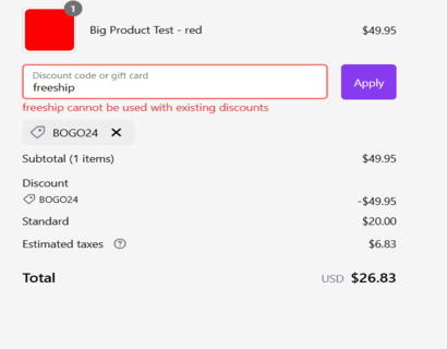Handle combining Discounts
